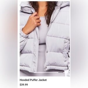 Forever 21 Hooded Puffer Jacket